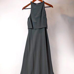 Duo Gown by Jill Stuart, Sz 4, Dark Green
